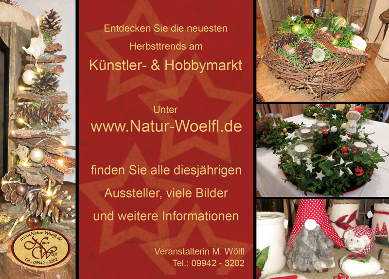 Flyer Künstler & Hobbymarkt Herbst 2023