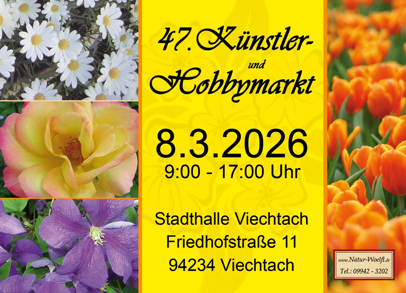 Flyer Künstler & Hobbymarkt Frühjahr 2026