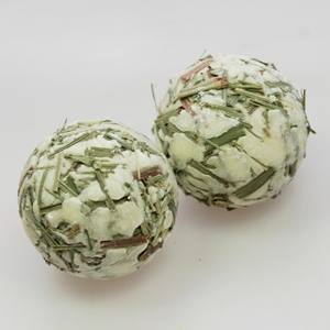 Badebutter - Kugel Lemongras mit Kräuter
